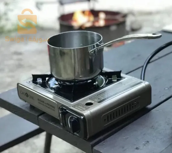 Réchaud à gaz portable + 2 bouteilles de gaz