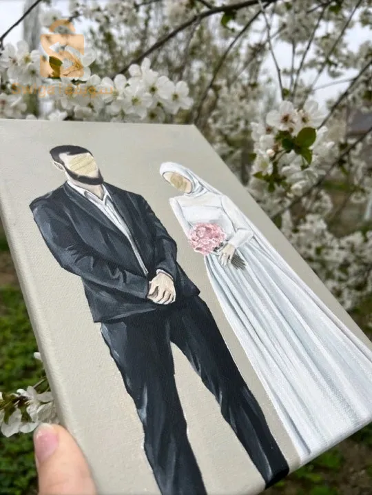 لوحات مرسومة بكل إبداع لتوثيق مناسبة زواج ، خُطبة ، مولود جديد  بأعلى جودة وسعر خيالي 
حسب الطلب