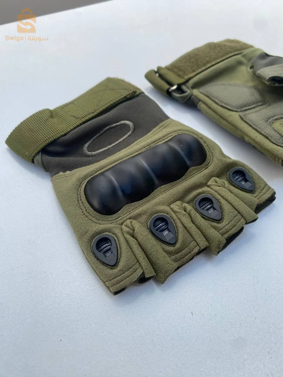 Gants de Moto antidérapants demi-doigt v2 قفازات خاصة لسائقين الدراجات النارية