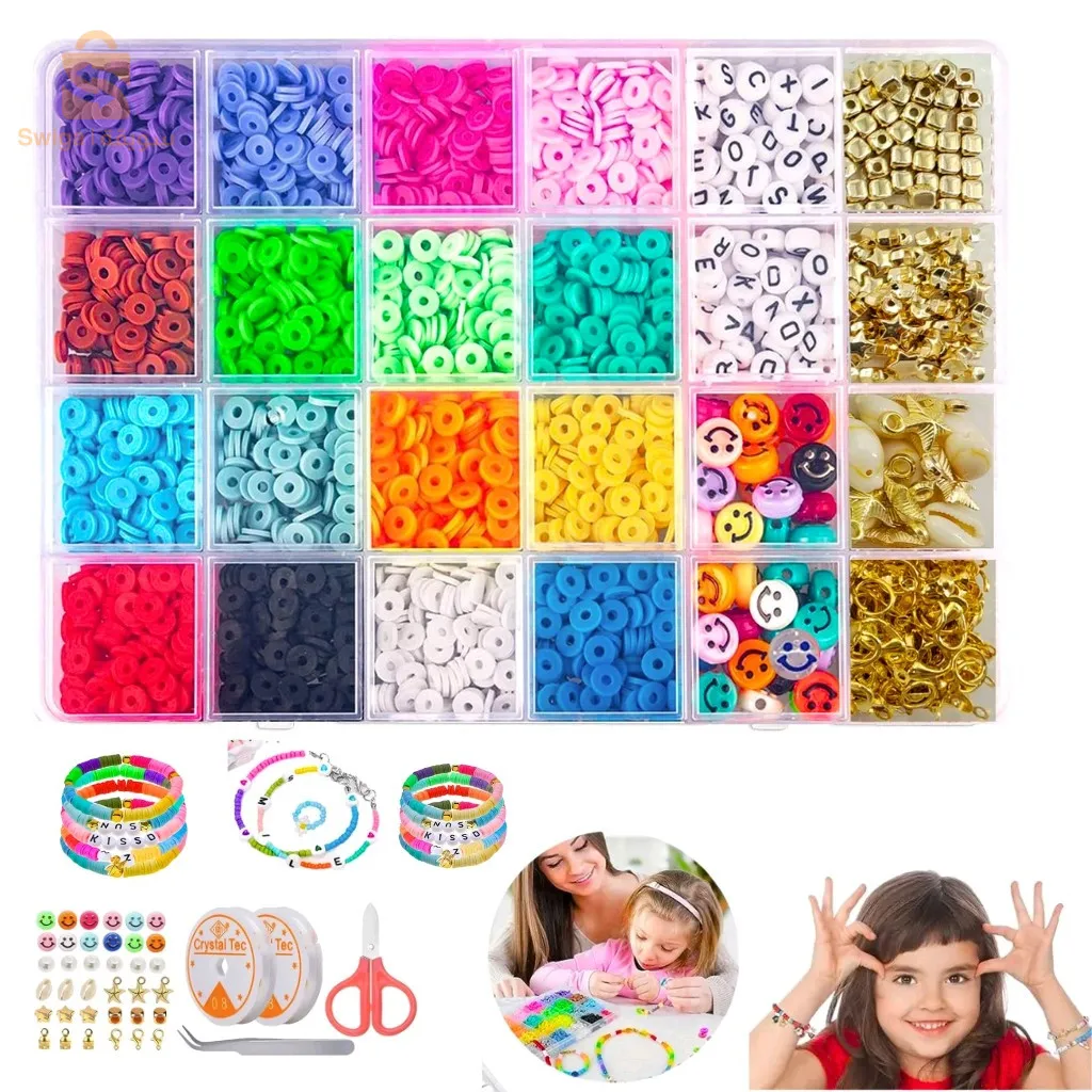 Ensemble de pendentifs en argile pour la fabrication de bijoux enfant