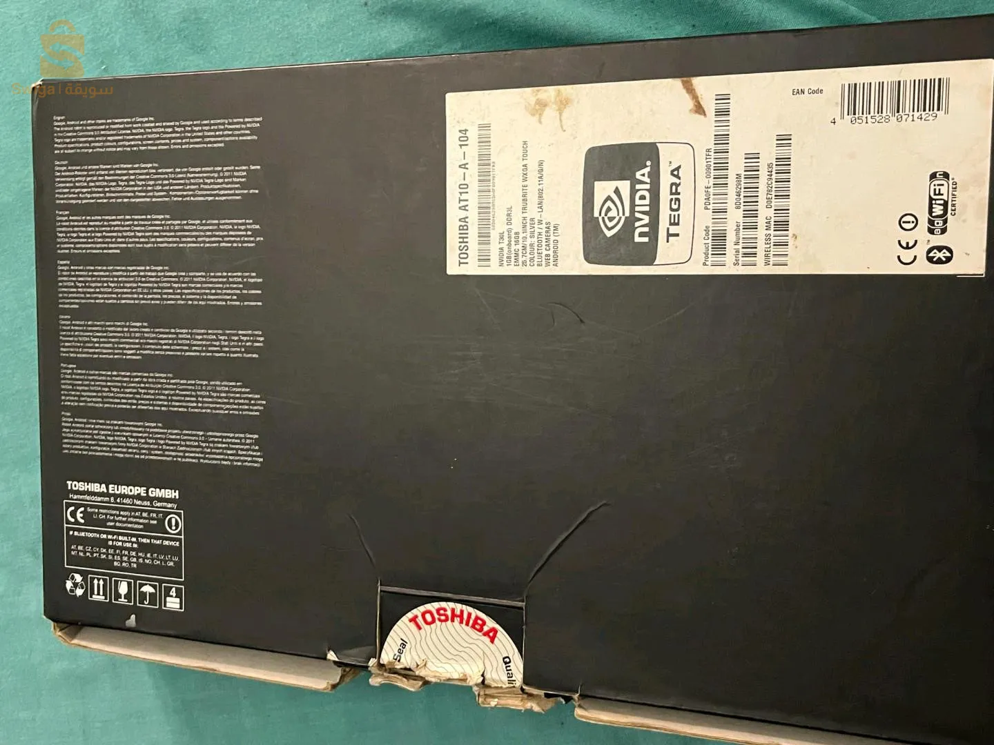 Tablette TOSHIBA FICHER