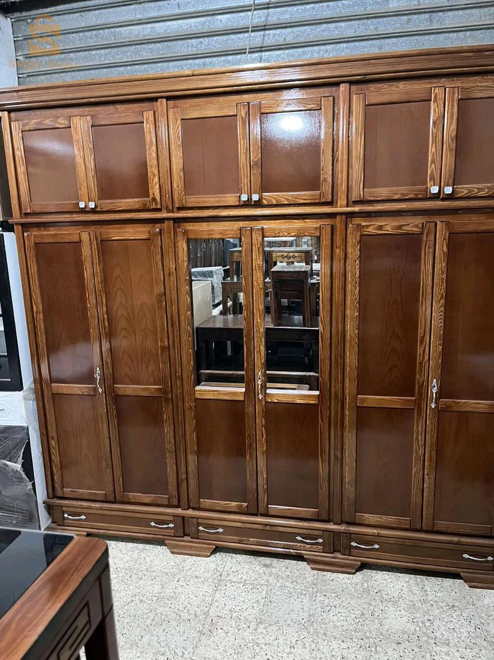 خزائن 3.4.8.12 باب مصنوعة من الخشب الاحمر