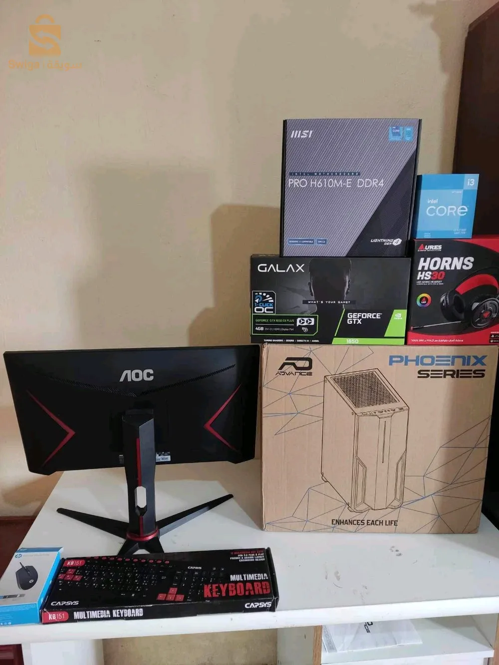 pc gamer i3 12th GTX 1650 16 ram 512 SSD bel garantie avec ecran AOC HDMI G2E5 24" ips 75hz / 1ms
tel: 0781046449