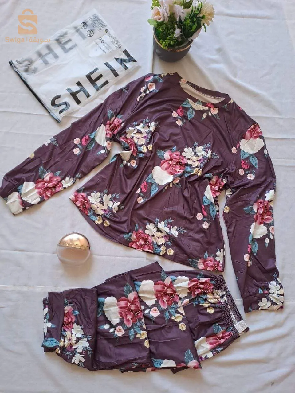 بيجامات خريف امبورطاسيون مارك  shein original لبستها هايلة بزاف 🥰🥳 التوصيل متوفر مرحبا بكم