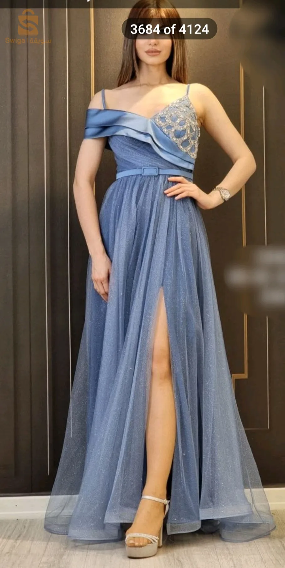 robe soirée princesse bleu ciel ✨
روب صواري رائعة أصلية تركية جديدة 
 التوصيل 58 ولاية 0551621340