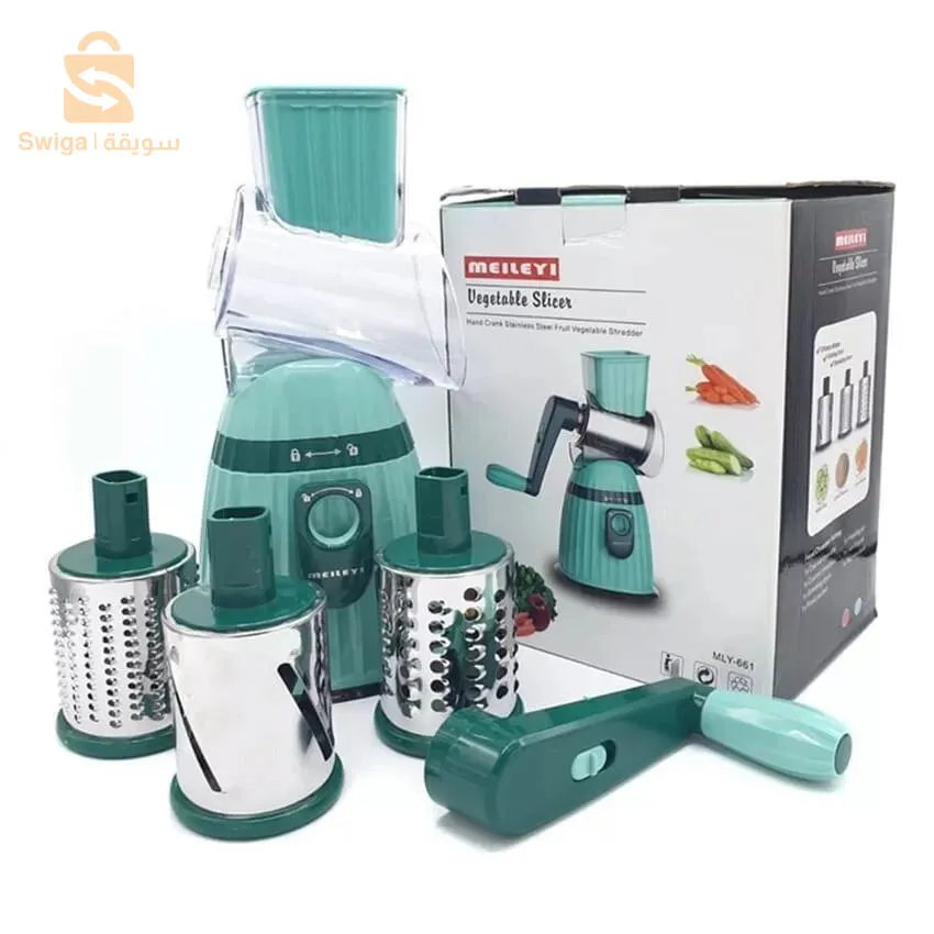 Coupe-légumes rotatif manuel multifonctionnel قاطعة الخضروات