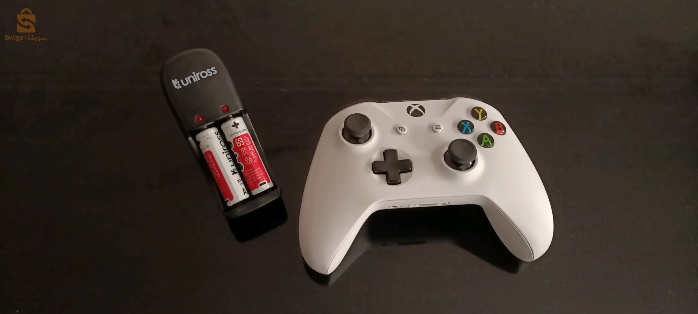 يد تحكم إكس بوكس وان original  بالبطاريتين مع شاحن للبطاريات