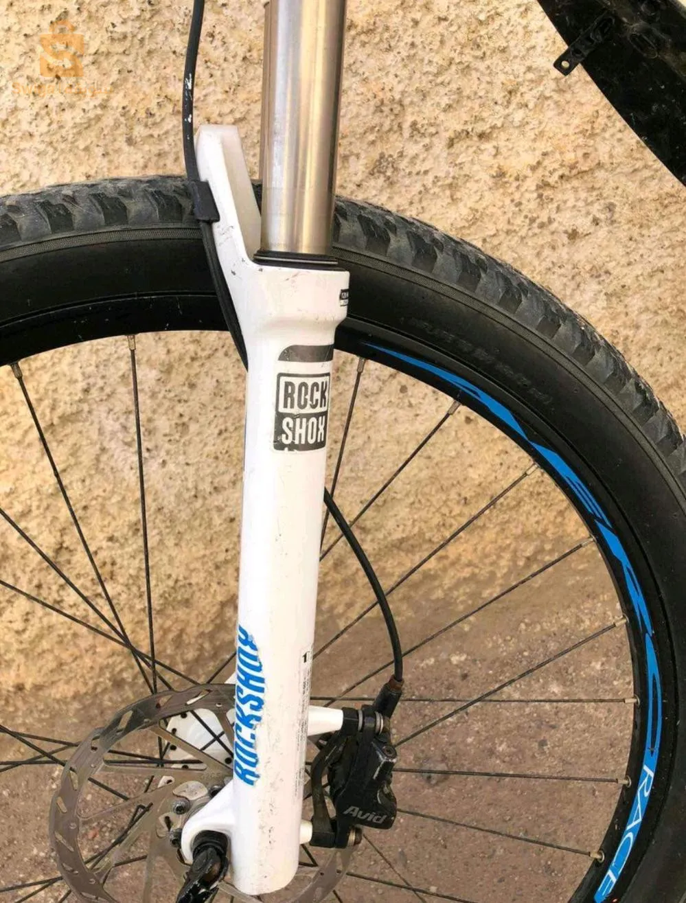 Velo rockrider bzaaf toop fran lokid duble amortiseur f rock chok haja tae jebal