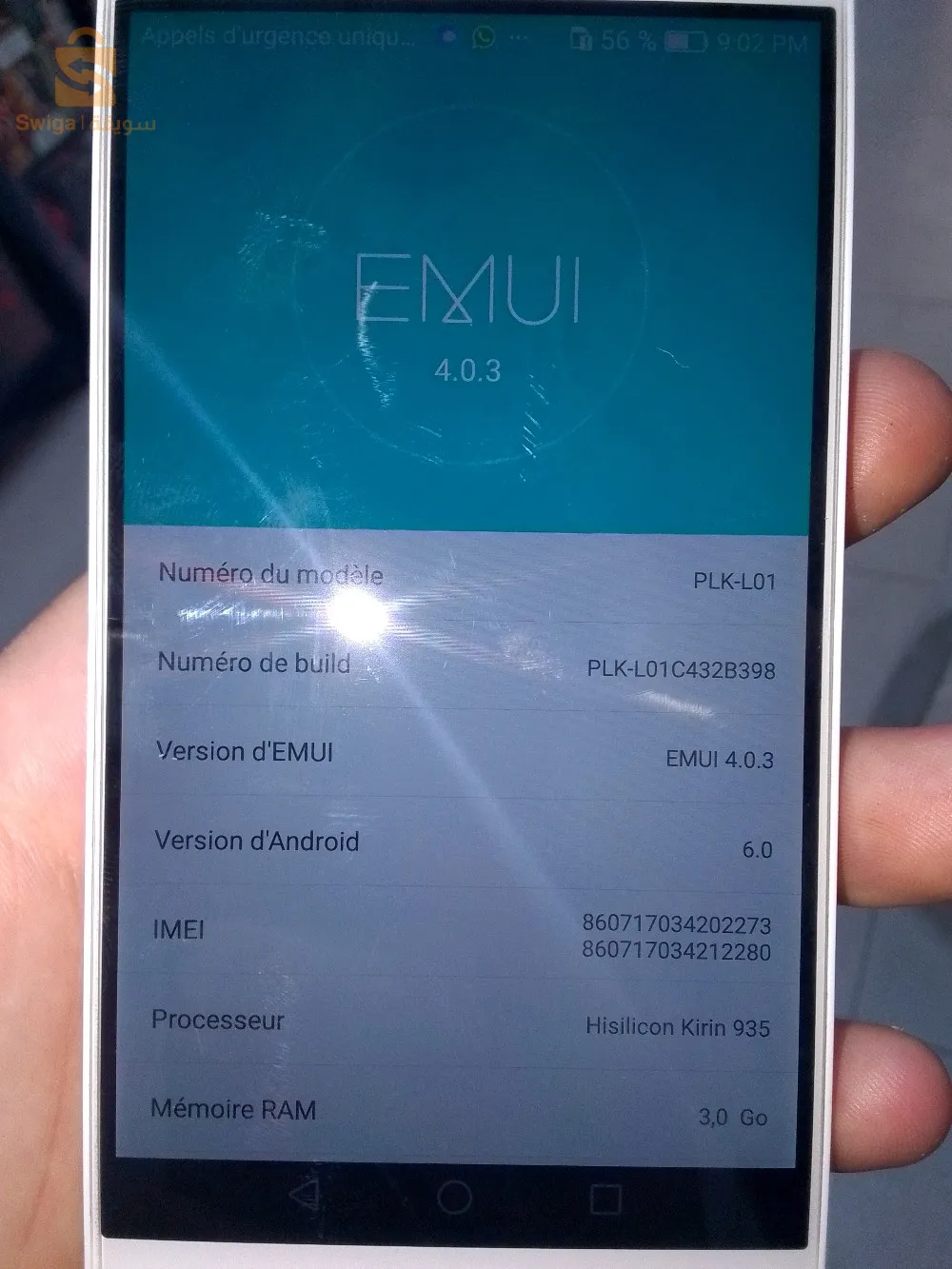 حالة جيدة hwawi honor plk_L01