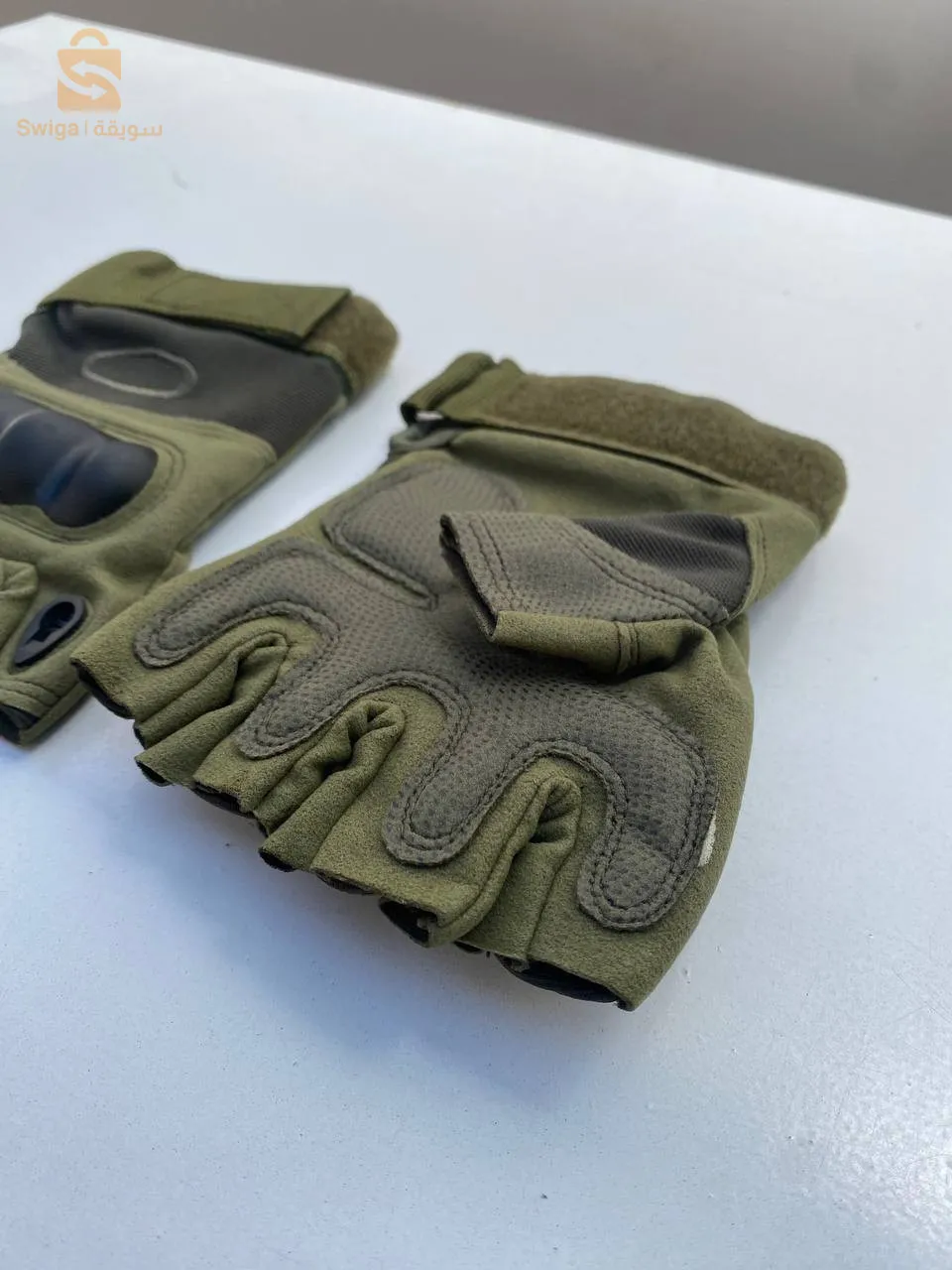 Gants de Moto antidérapants demi-doigt v2 قفازات خاصة لسائقين الدراجات النارية