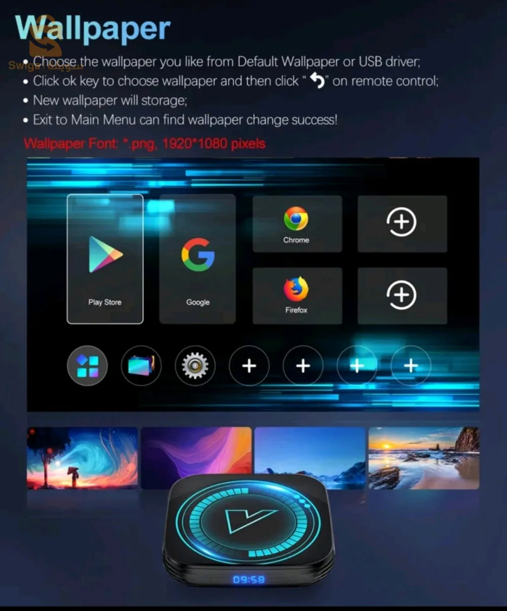 TV BOX h618 android 4/64g 💯 لتشغيل المباريات وتحميل جميع التطبيقات 💪🏻