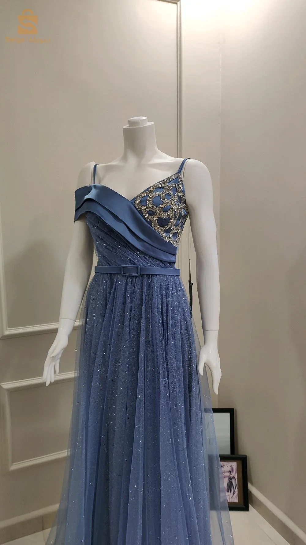 robe soirée princesse bleu ciel ✨
روب صواري رائعة أصلية تركية جديدة 
 التوصيل 58 ولاية 0551621340