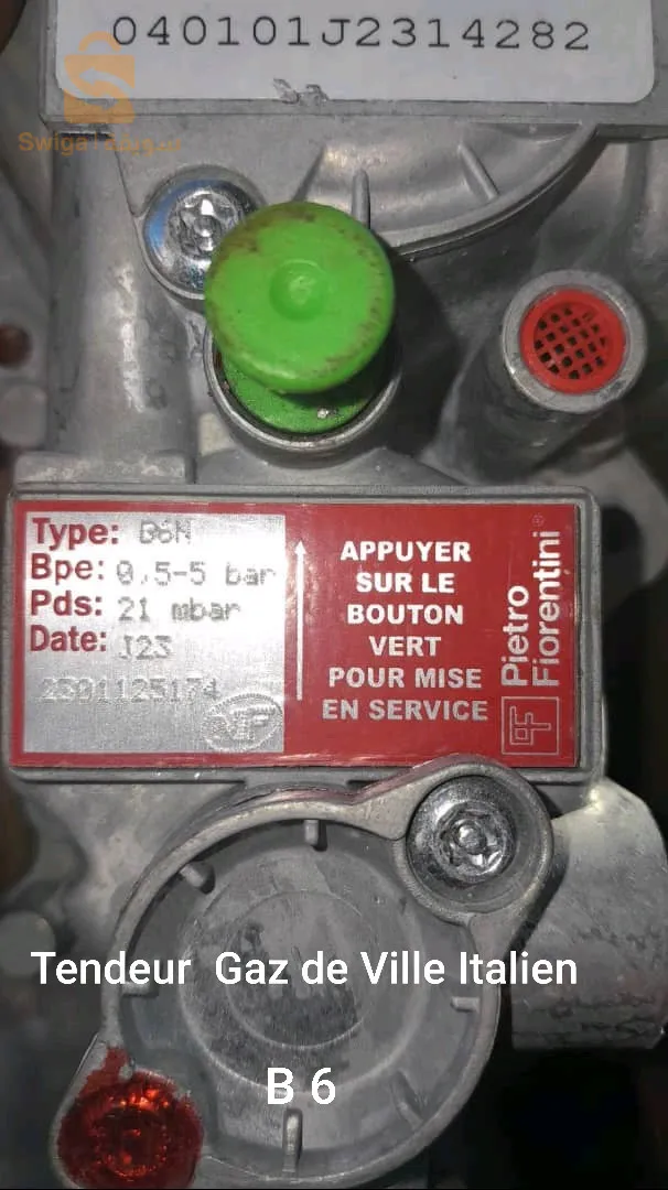 Tendeur Gaz de Ville  italien B6 Homologation Sonelgaz