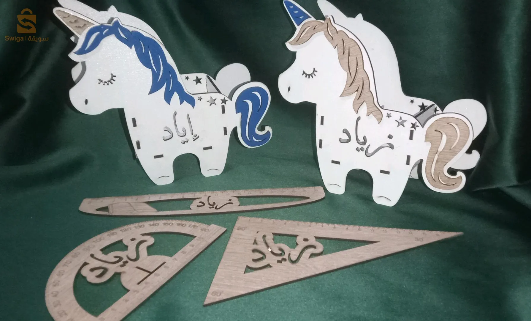 أدوات مدرسية خشبية برسوناليزي