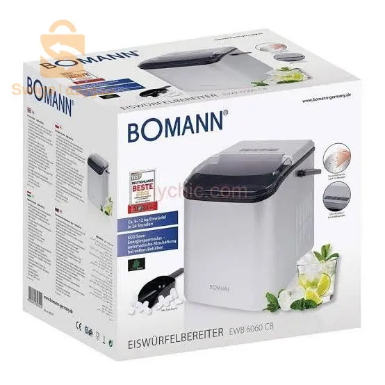 Bomann EWB 6060 CB 1.5L 105W LED Display Ice Cube Maker