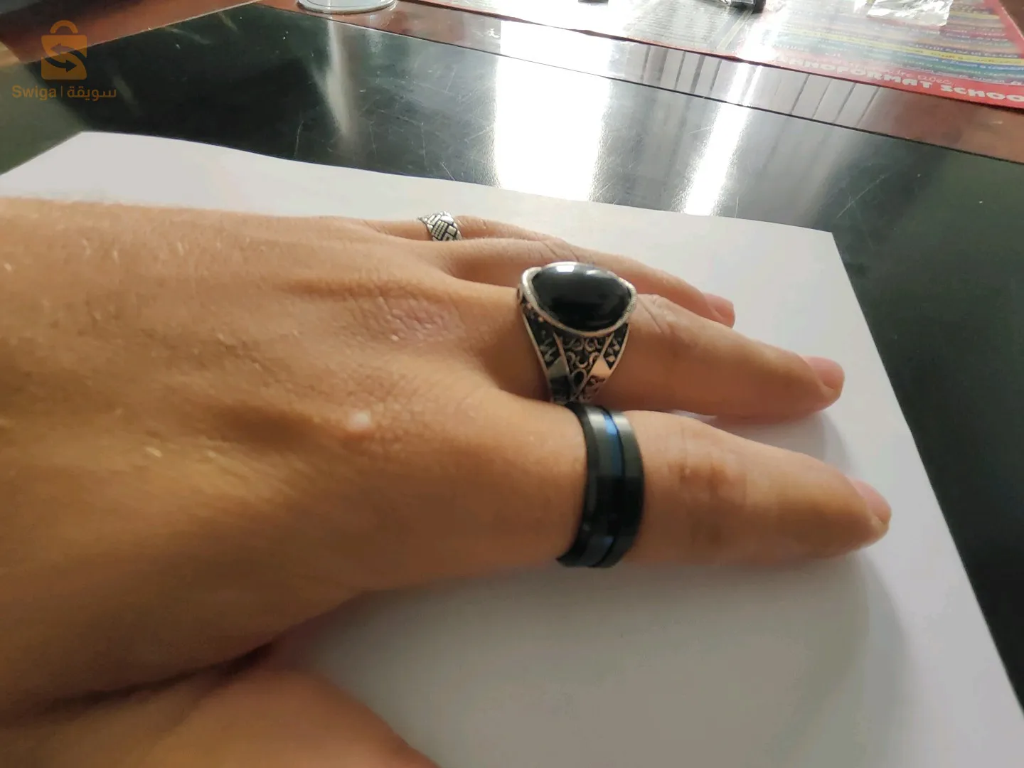 bague homme inoxydable