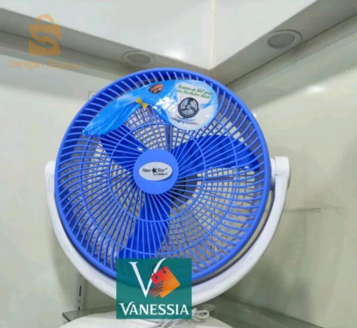 Ventilateur 2en1 de sol & mural marque cobra couleur bleu