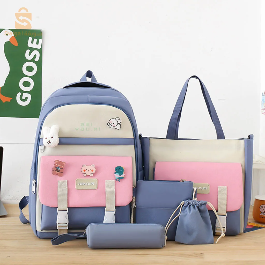sac à dos 4 PCS للبنات محفظة مدرسية