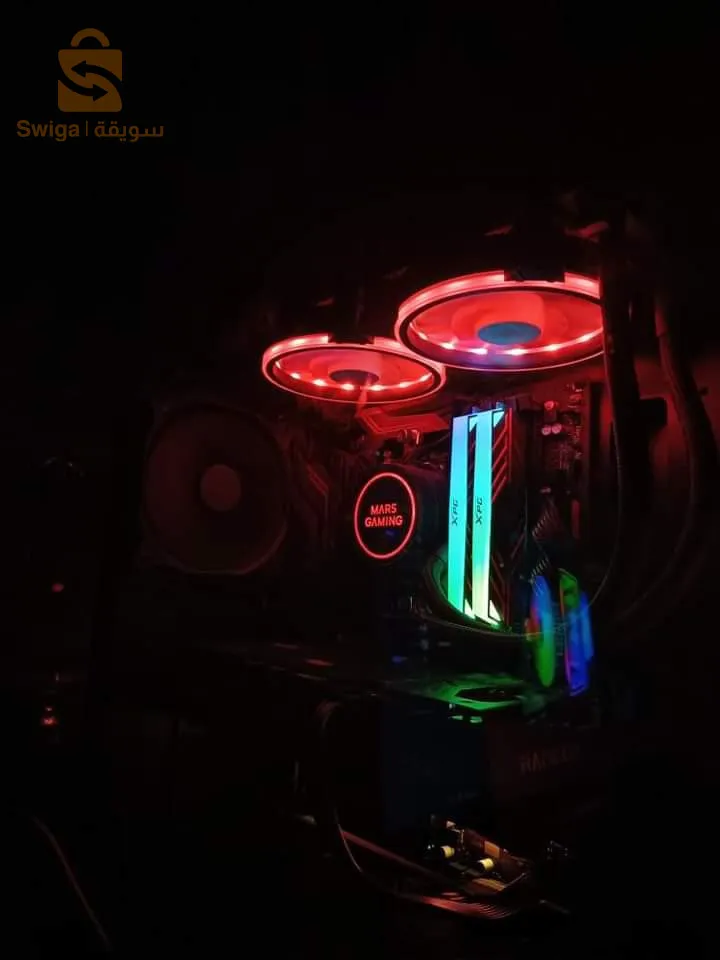 Nbi3 pc wahdeh*
Cpu:Ryzan 5 5600
Mobo:Aorus x470 ultra gaming
Gpu:rx 6600xt original xfx 3 ventilo
Psu: msi 750w gold 
Stockage: ssd 258gb / hdd 1tb
Case : entec high-end 
Rams: 16gb 3600mhz XPG
Gae b les boîtes hata case 
Keyboard redragon
Mousse Logitech G Pro shroud edition
Écran aoc 165hz ips 24p
Casque hyperx cloud 2