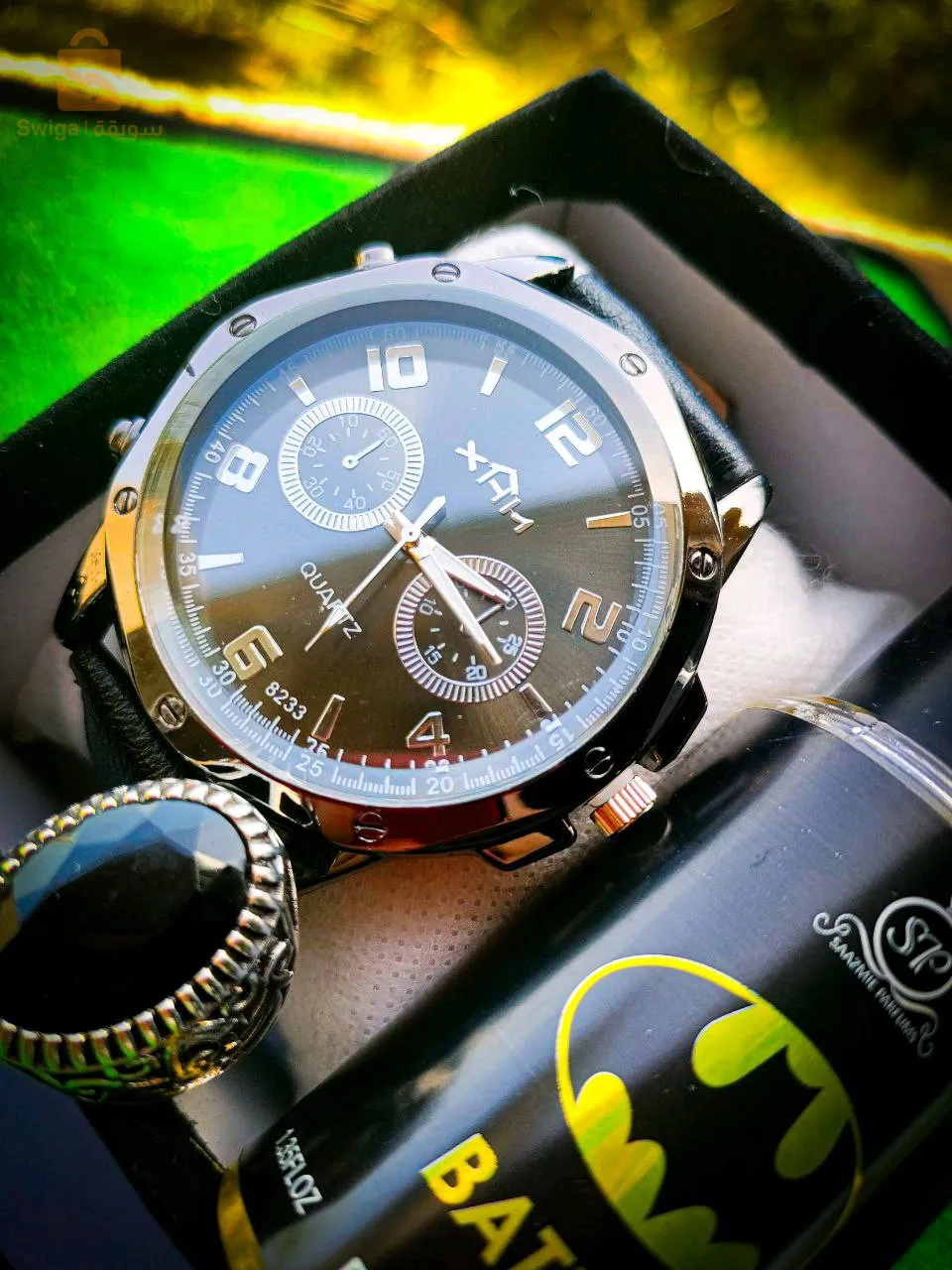 باك رجالي (ساعة+خاتم تيتانيوم+عطر)