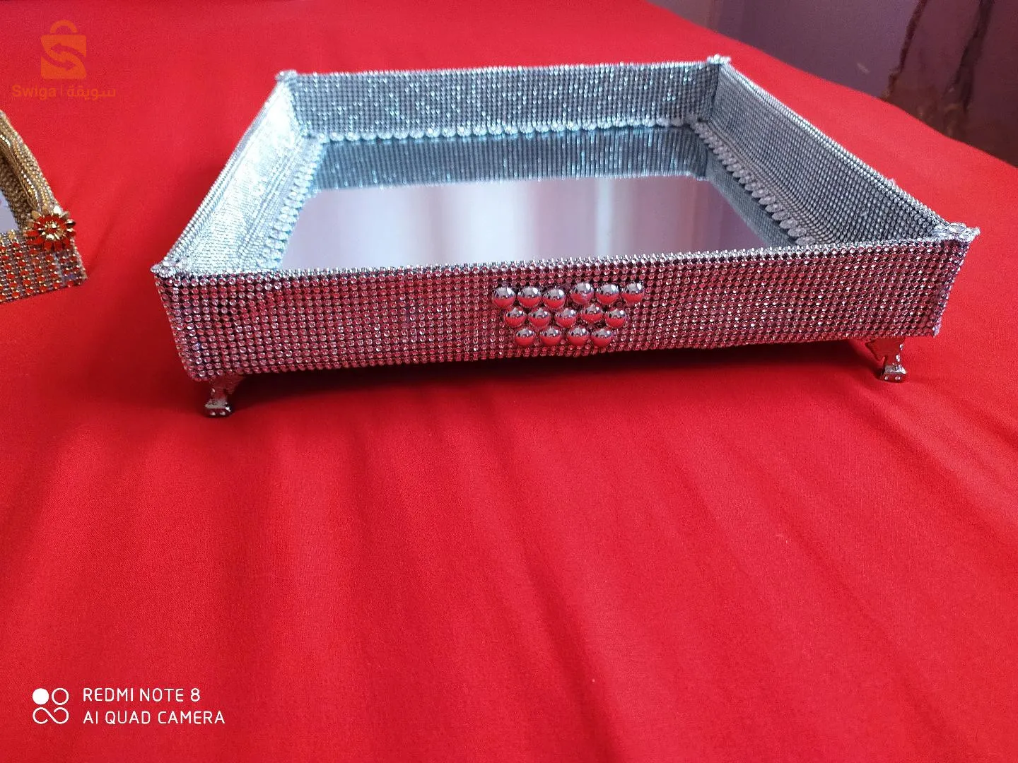 série de napperon , plateau miroir