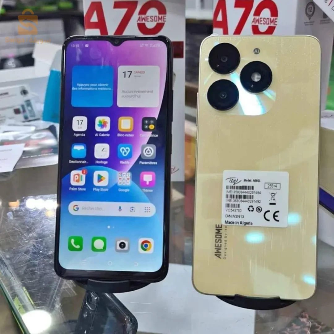 كيما عودناكم توجور الجديد ✅💥
Promotion 💥promotion💥 promotion💥
مع isou marketing كل يوم الجديد ✅
itel A70 256GB/12GB✅
Taille d’écran 6.6″✅
Résolution d’écran 720×1612 pixels✅
Pixels de la caméra 13MP✅
Pixels vidéos 720p✅
Taille de stockage 256GB✅
 et la RAM 12GB (4+8GB Extended RAM)✅
Chipset Unisoc T603✅
 Capacité de la batterie 5000mAh, Type de batterie Li-Po   ✅
 التالي ميلحقش 😱
Livraison 58 wilaya✅
كي العادة نتوما عليكم التفاعل و حنا علينا الجديييد ✅💪