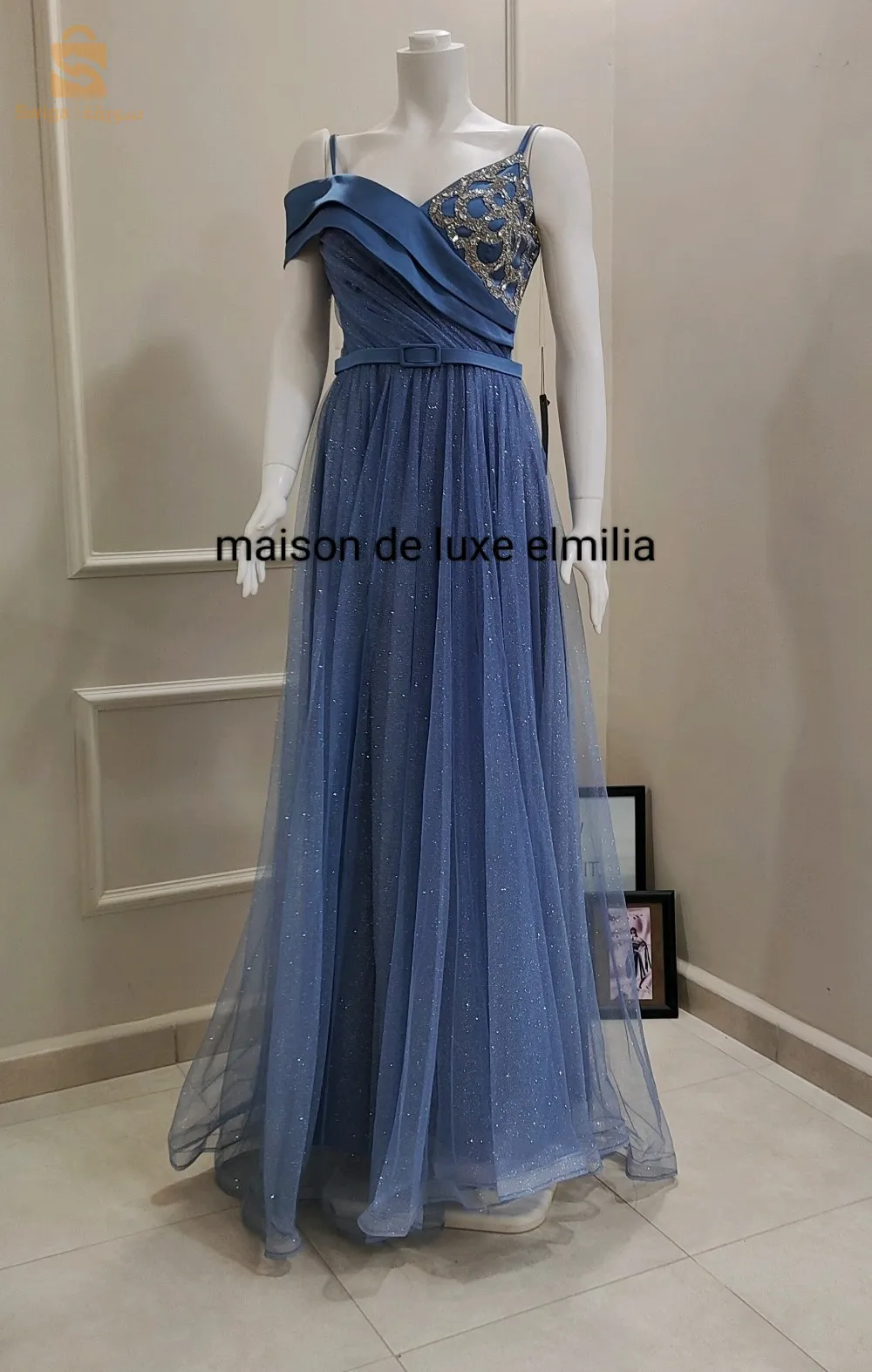 robe soirée princesse bleu ciel ✨
روب صواري رائعة أصلية تركية جديدة 
 التوصيل 58 ولاية 0551621340