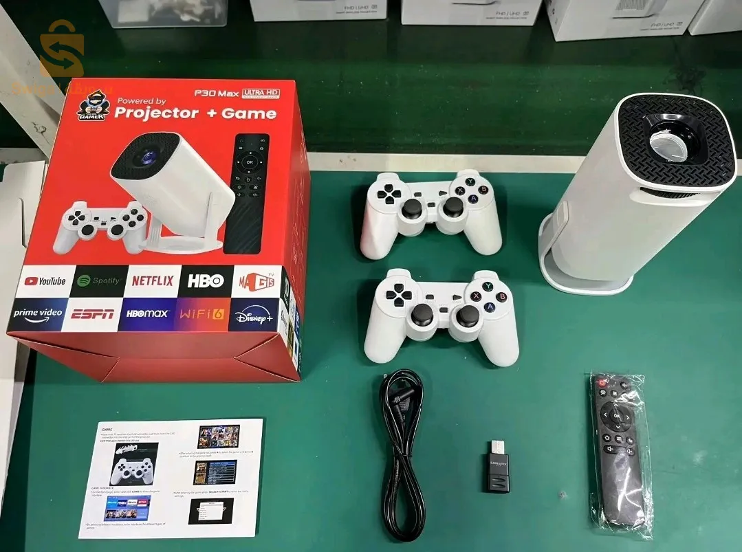 P30 MAX Retro video game consoles Android11 et Projecteur 4K