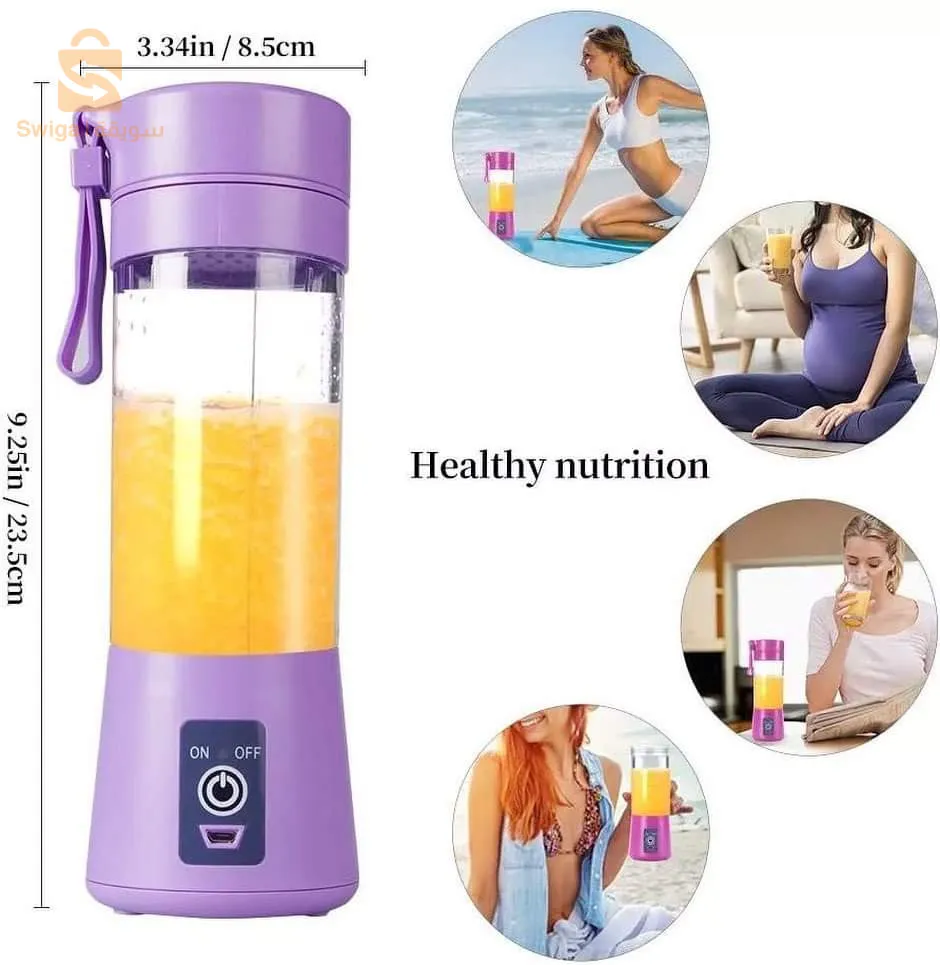 عصارة كهربائية محمولة قابلة لإعادة الشحن USB متينة بجودة عالية Portable Electric Juicer Cup Rechargable Usb Blender Mixer