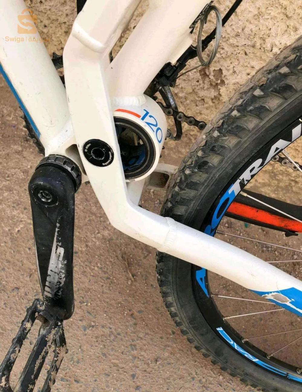 Velo rockrider bzaaf toop fran lokid duble amortiseur f rock chok haja tae jebal