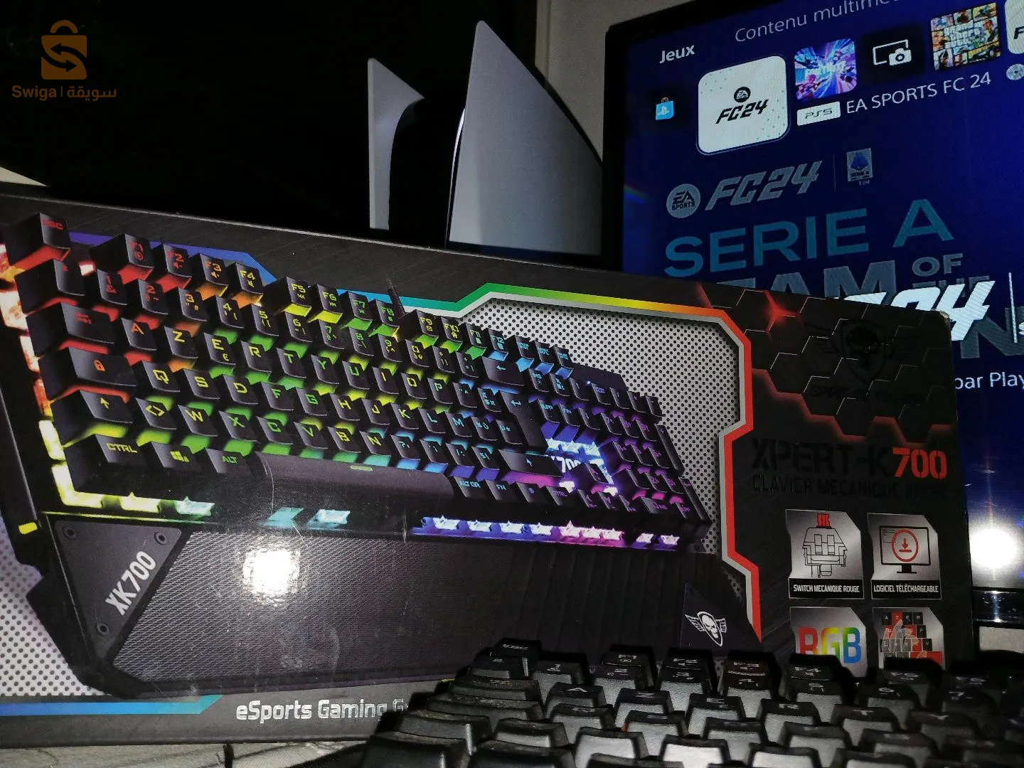 CLAVIER SPRIT OF GAMER XPERT K700 MÉCANIQUE SWITCH ROUGE