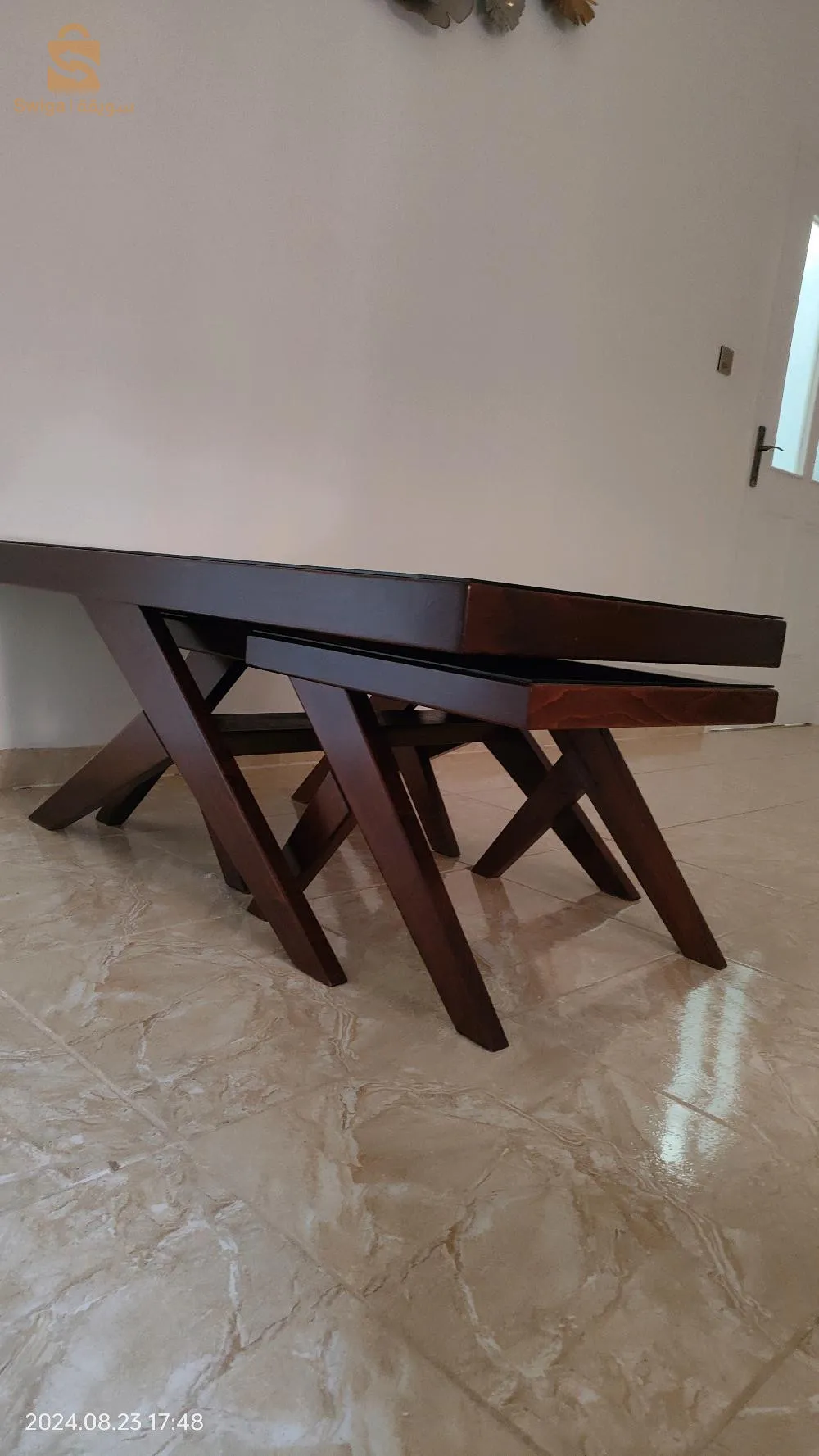 Table basse en être