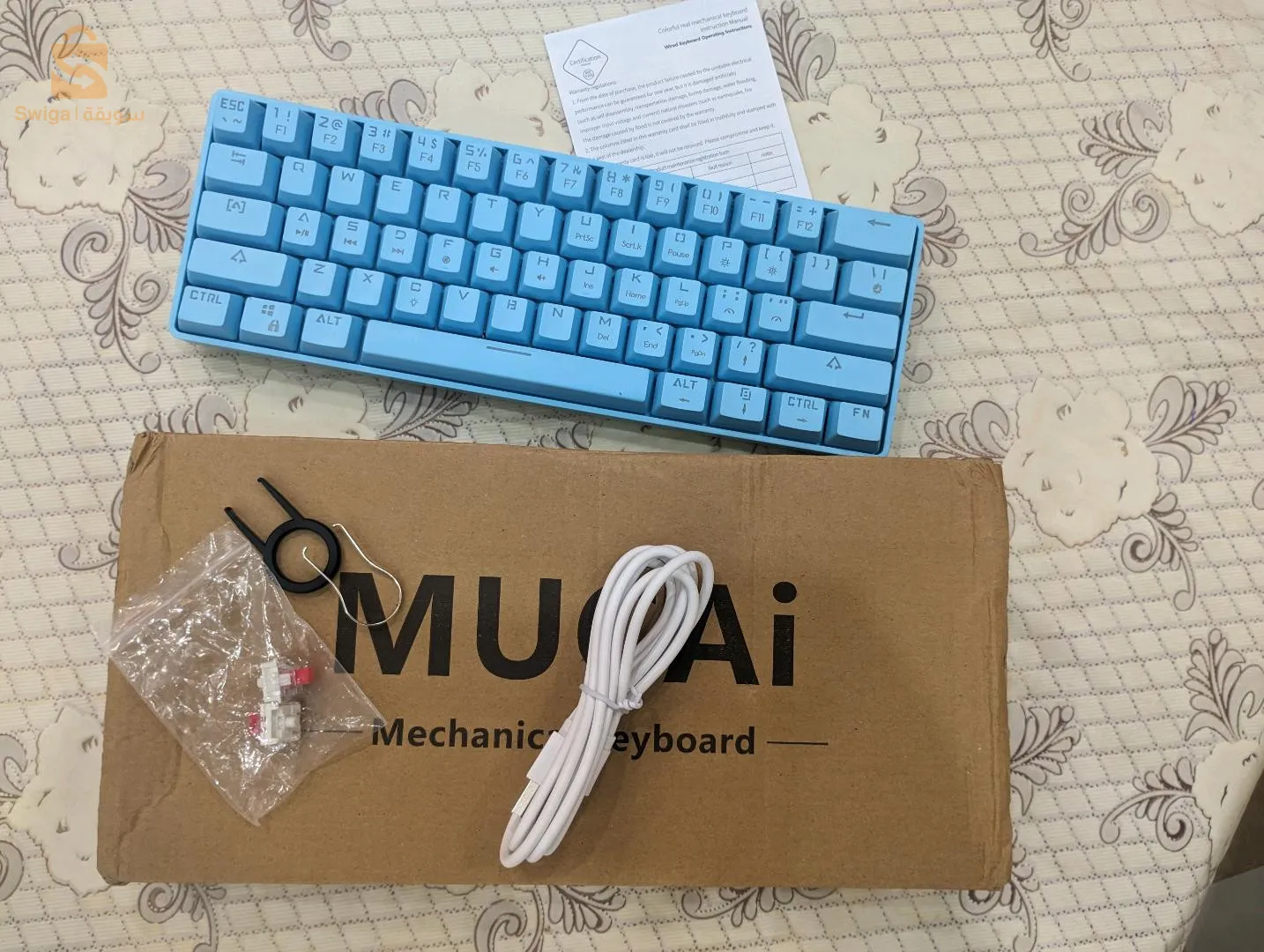 كايبورد ميكانيكي احترافي جديد Gaming Clavier mécanique mucai mk61 كلافي