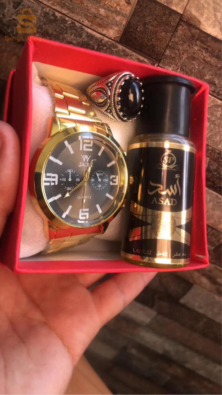 باك رجالي (ساعة+خاتم تيتانيوم+عطر)
