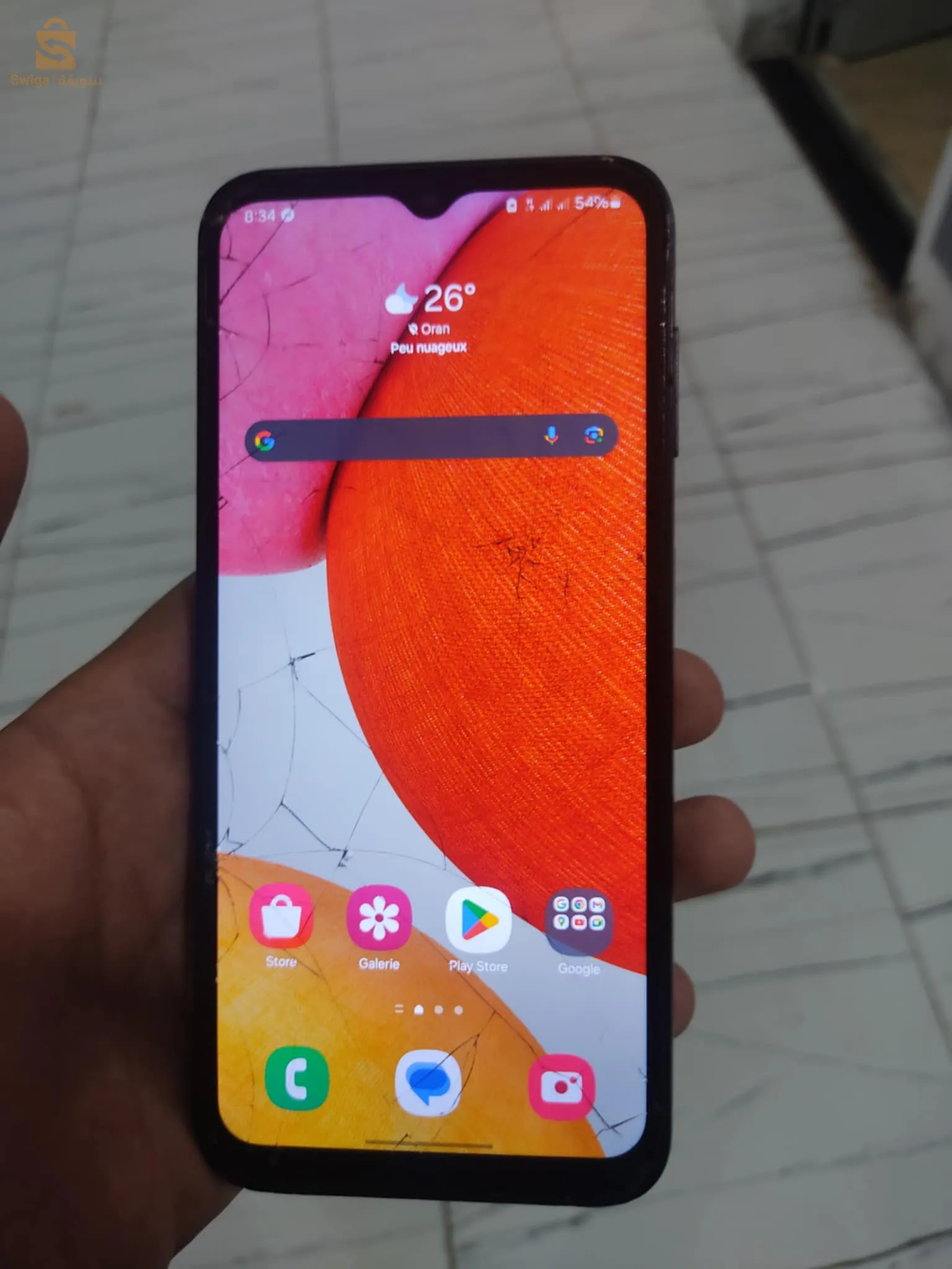 هاتف سامسونغ a14.            Samsung a14 💰🔥
أحدث هاتف من سامسونغ 😍 ، مواصفات الجهاز : 
✅ الشاشة: 6.6 بوصة
✅ الكاميرا (الرئيسية): 50 ميجا بكسل
✅ التخزين (الهارد): 64GB
✅ الذاكرة العشوائية (الرام): 4Gb
✅ سعة البطارية: 5000 مللي امبير 🔋
✅ شحن سريع 15w ⚡
✅ المعالج:hilro G88 
✅ نظام التشغيل: Android 13
ملاحظة✋️🛑: مهرس زداجة تصنعه يولي جديد