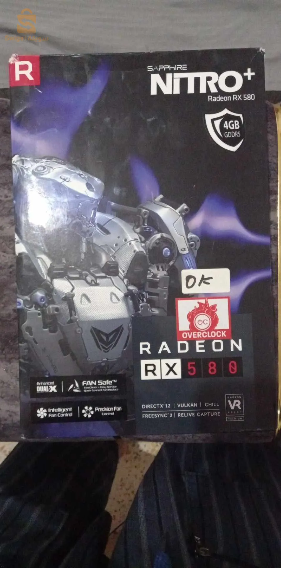 RX 580 4GB NITRO SAPPHIRE ORIGINAL