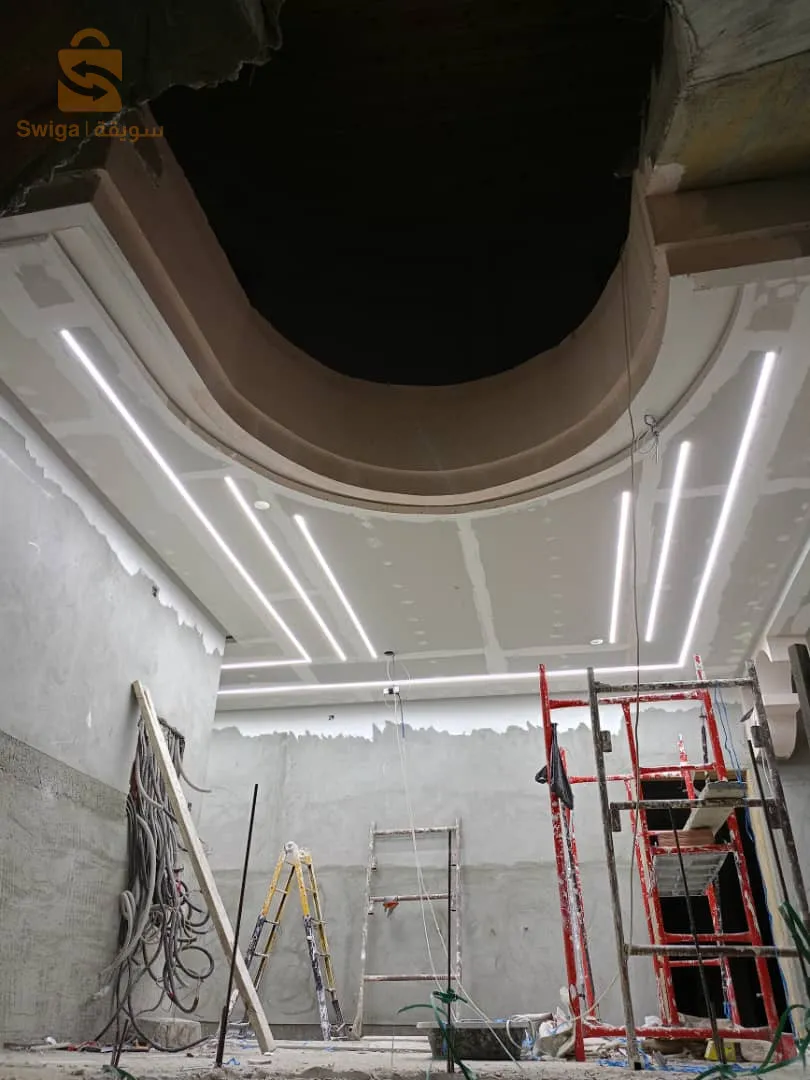 Decorative BA13 and a modern dyeing