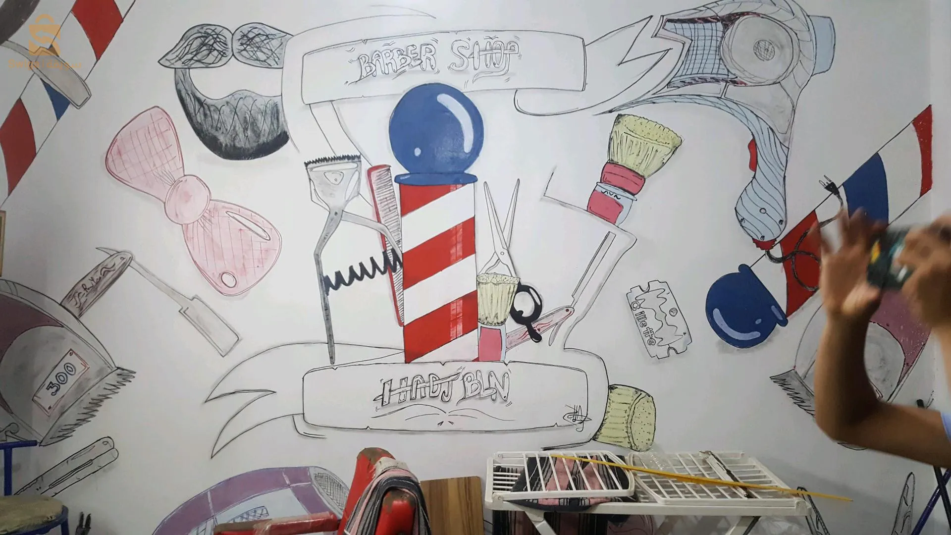 رسام رسم جداريات ومحلات حسب طلب