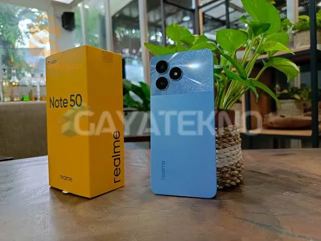 السلام عليكم ورحمة الله ♥
Realmi note 50 🤩

✅المعالج: ثماني النواة Unisoc Tiger T612 تكنولوجيا 12 نانو
✅التخزين / الرام: 4/128
✅الكاميرا: خلفية مزدوجة 13+0.08 MP/ امامية 5 MP
✅الشاشة: 6.74 بوصة بدقة 720x1600 بها نوتش صغير
✅نظام التشغيل: اندرويد 13
✅البطارية: 5000 مللي أمبير 
 😍🔥