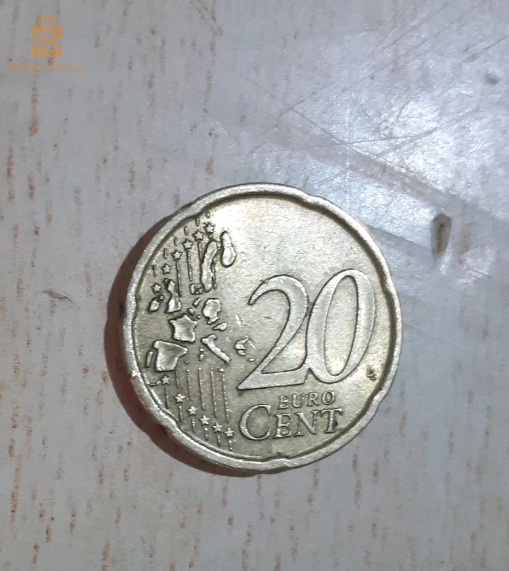 قطعة نقدية 20اور سنت اسبانية..