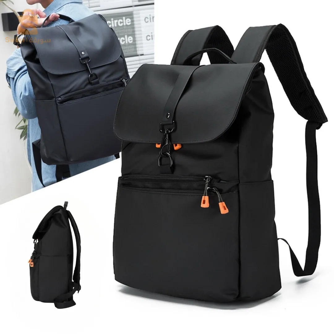 حقيبة أعمال أنيقة وعصرية مضادة للماء للجنسين - أسود