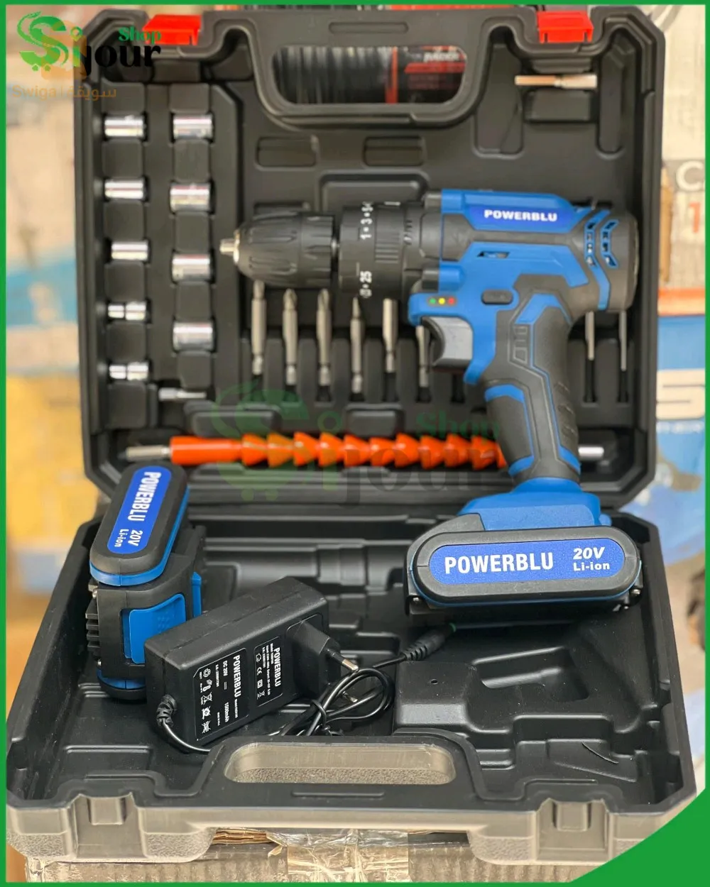 Caisse visseuse power bleu 20v