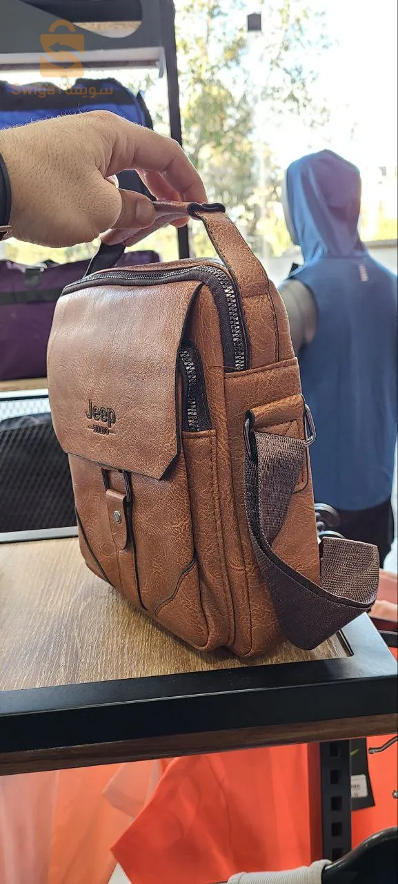 Jeep waterproof leather saddlebag v9