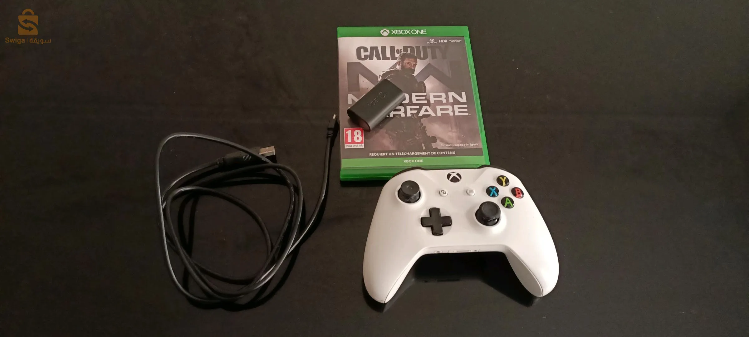 إكس بوكس وان س مع يد تحكم بالبطارية و كابل