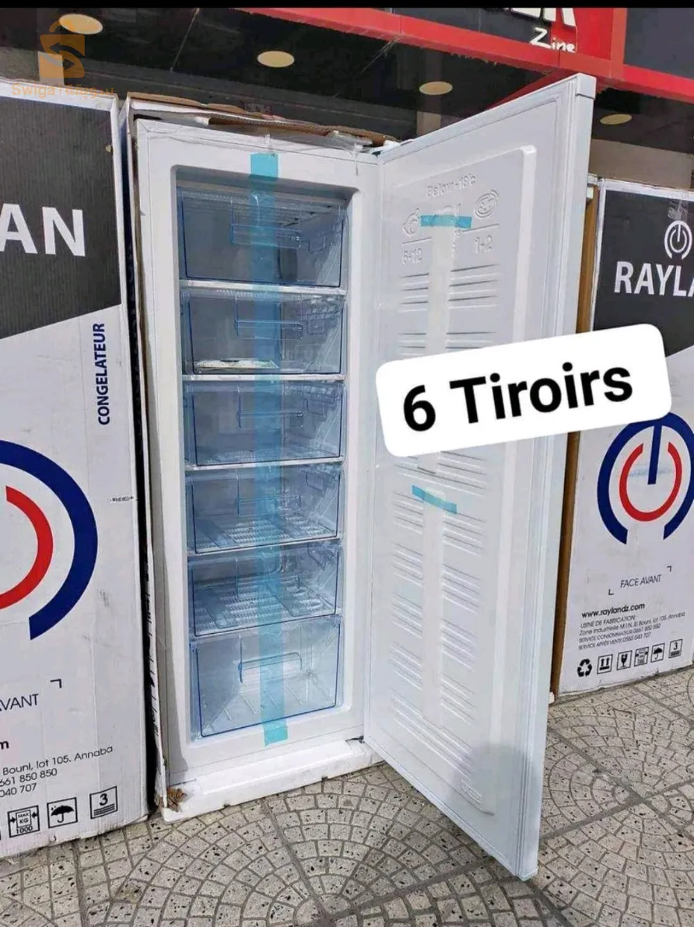Réfrigérateurs et congélateurs beko  raylan Iris maxwell,  nofrost ( vapeur)  d frost congélateurs 6/7 tiroirs gris/blanc