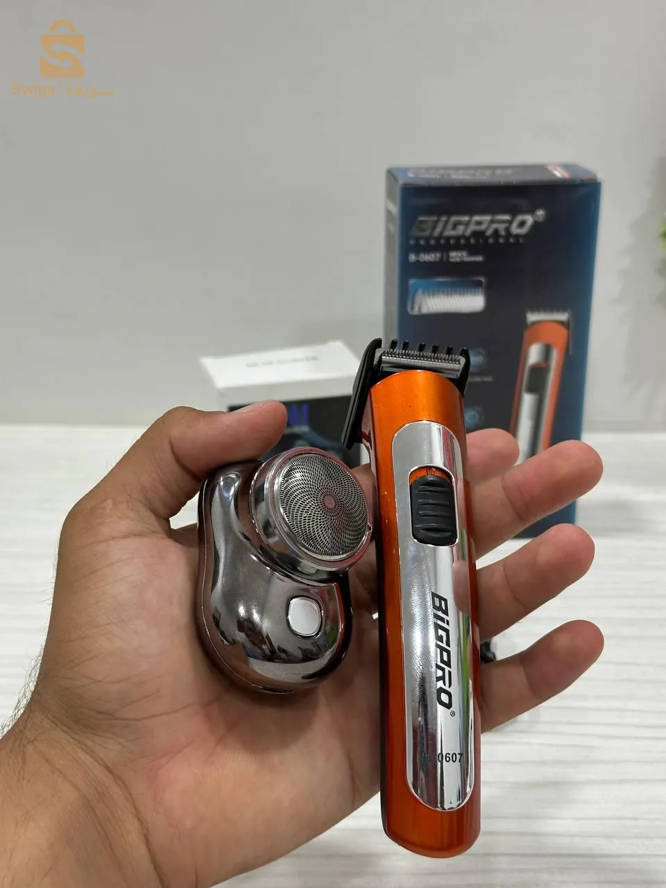 مجموعة ماكينة الحلاقة وشفرات الحلاقة من BIGPRO