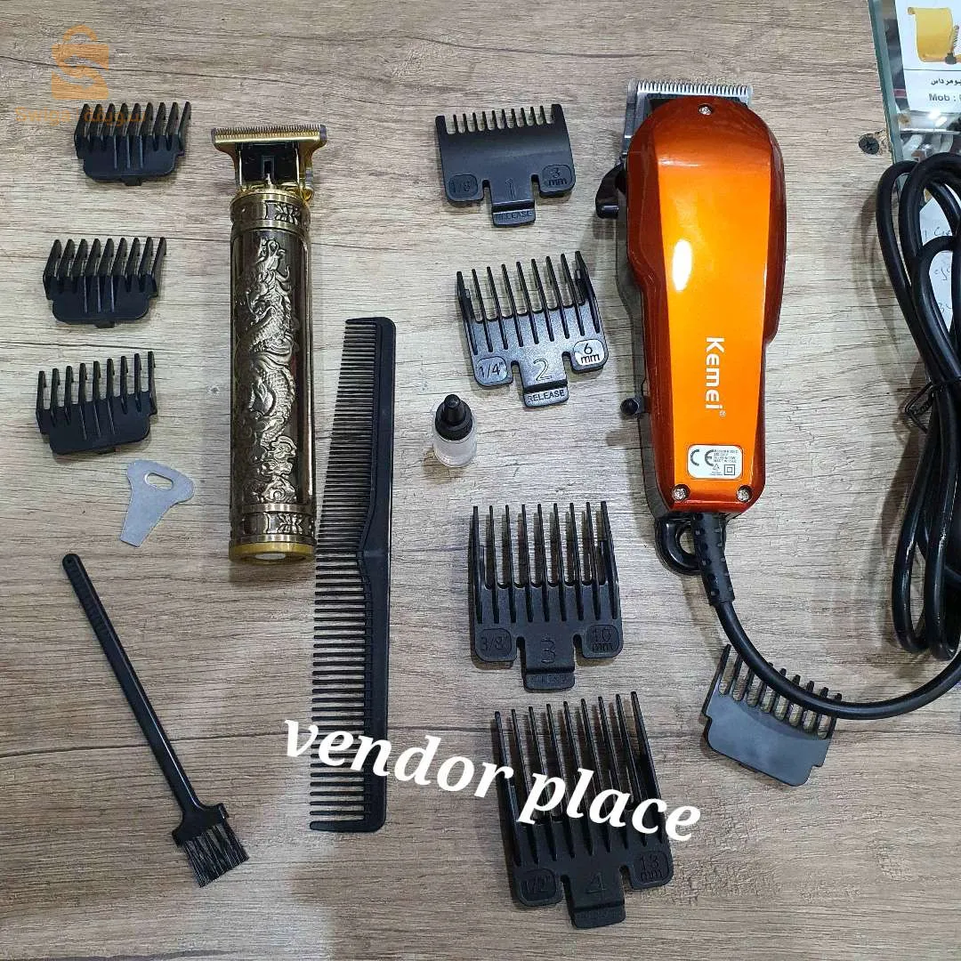 Pack tendeuse KEMEI 9012 +tendeuse zéro Vintage T9 $🤍🤍