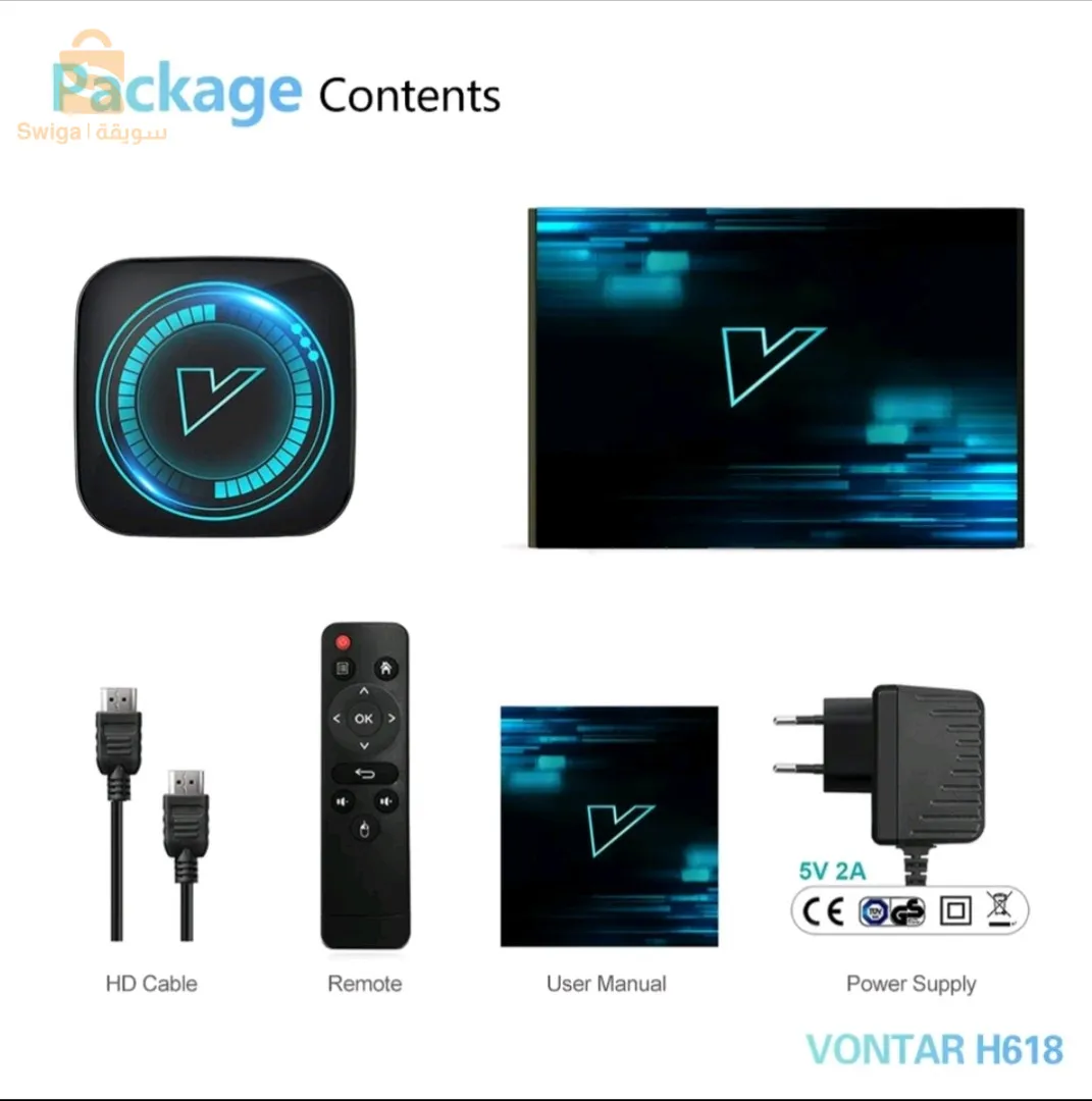 TV BOX h618 android 4/64g 💯 لتشغيل المباريات وتحميل جميع التطبيقات 💪🏻