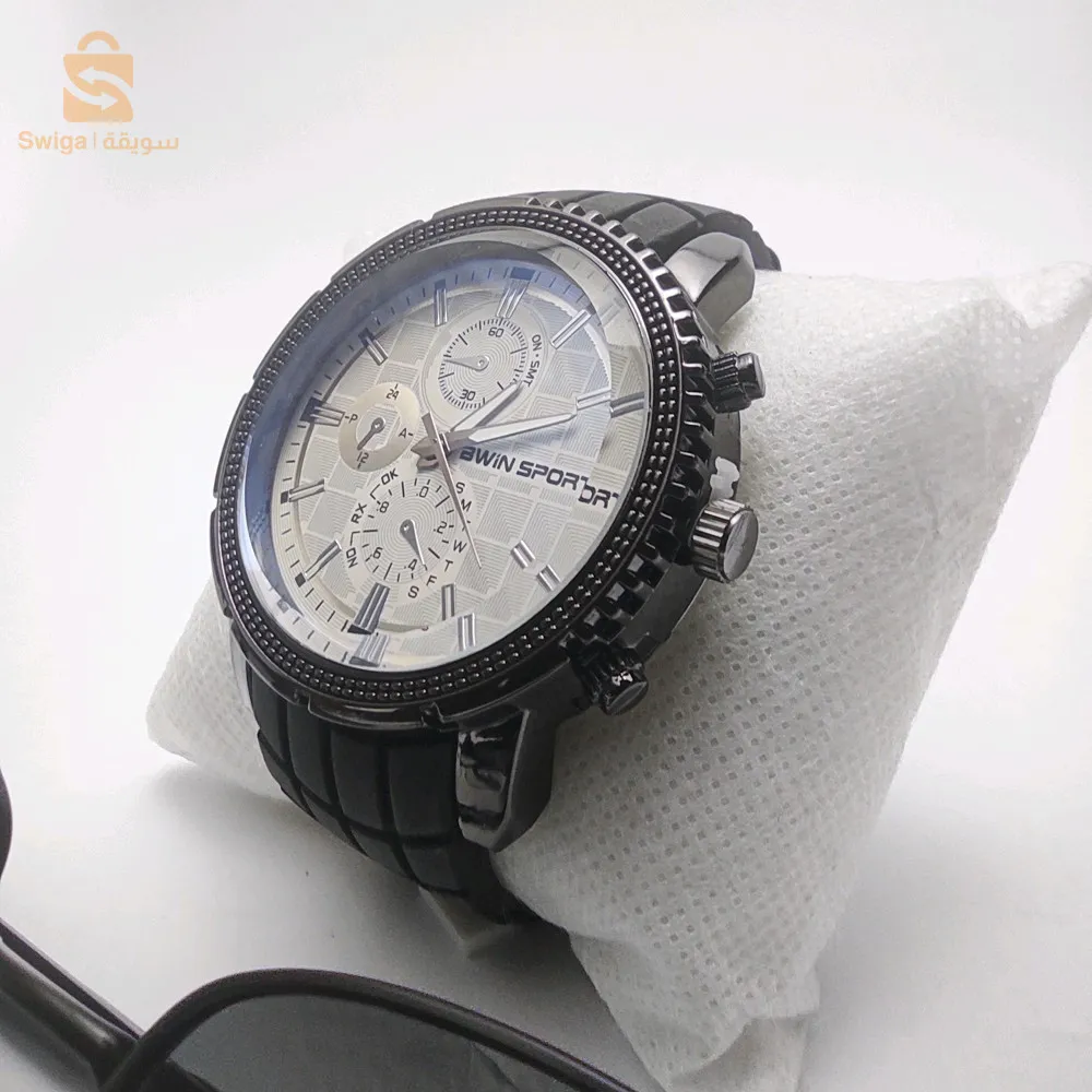 خاتم مع ساعة ونظارة