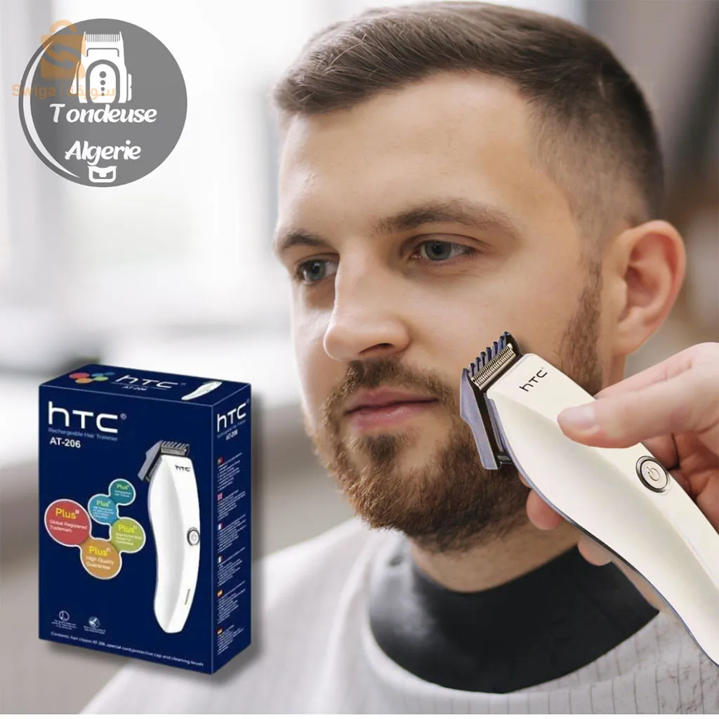ماكينة قص الشعر القابلة لإعادة الشحن 3 وات HTC AT-206$👍